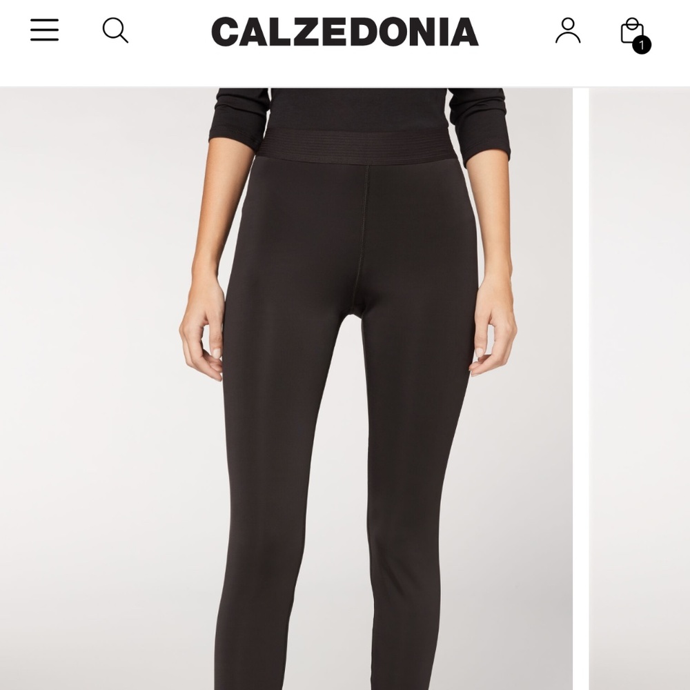 Calzedonia Double Faced Thermal Leggings NWOT
